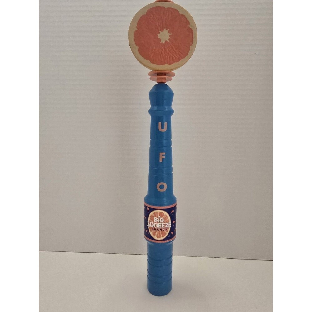 UFO Big Squeeze Shandy Beer Tap Handle Harpoon Brewery Grapefruit 16.5”